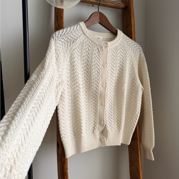 Aritzia Wilfred Spring Cardigan in Light Birch, XS - Picture 4 of 8